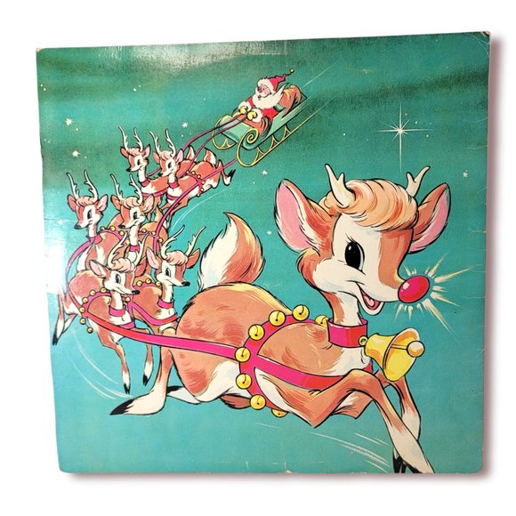 Rudolph The Rednosed Reindeer The Caroleer Singers & Orchestra PVC LP Record - Picture 3 of 4